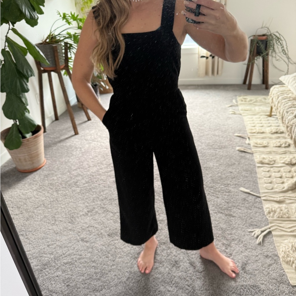 Madewell Black Wide-Leg Jumpsuit